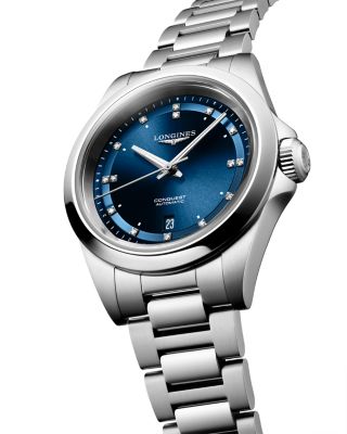 Conquest Sunray Blue Watch, 30mm