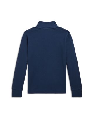 Boys' Cotton Interlock Quarter Zip Pullover - Little Kid