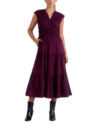 Elan - Cap Sleeve Tiered Dress