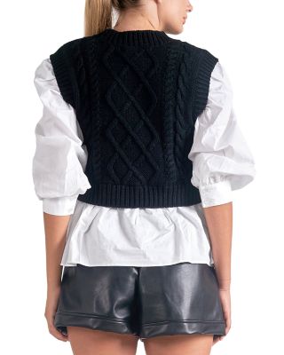 Layered Look Sweater