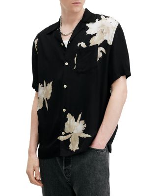 ALLSAINTS - Lachaise Floral Relaxed Fit Button Down Camp Shirt