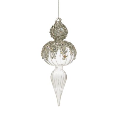 Bloomingdale's - Glass Clear Sequin Finial Ornament - Exclusive