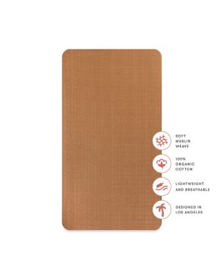 Crib Sheet in GOTS Certified Organic Muslin Cotton