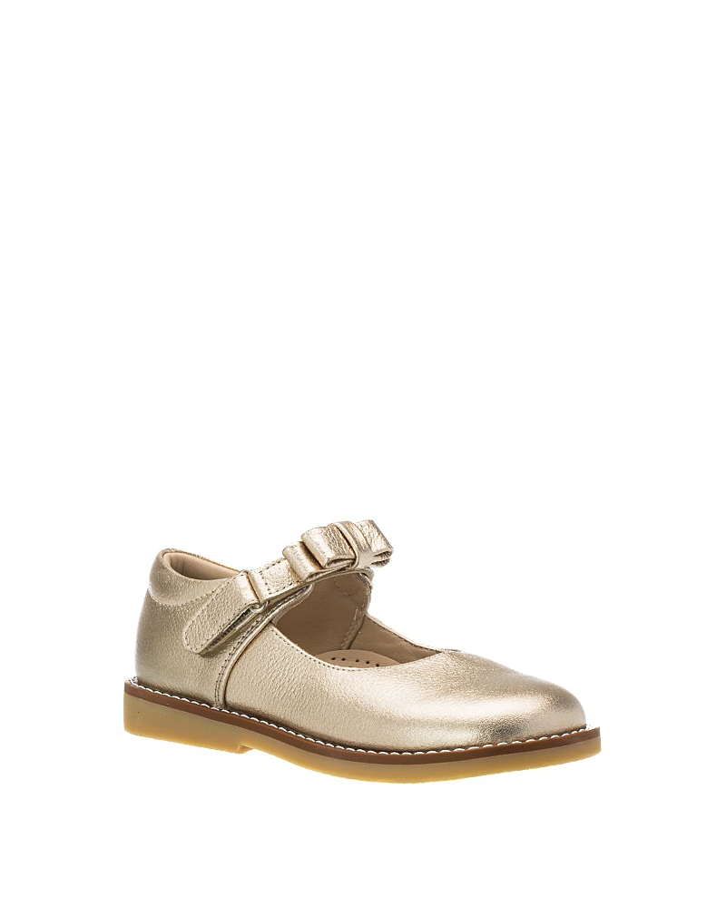 Elephantito Toddler, Child Girls Charlotte Mary Jane In Gold-tone