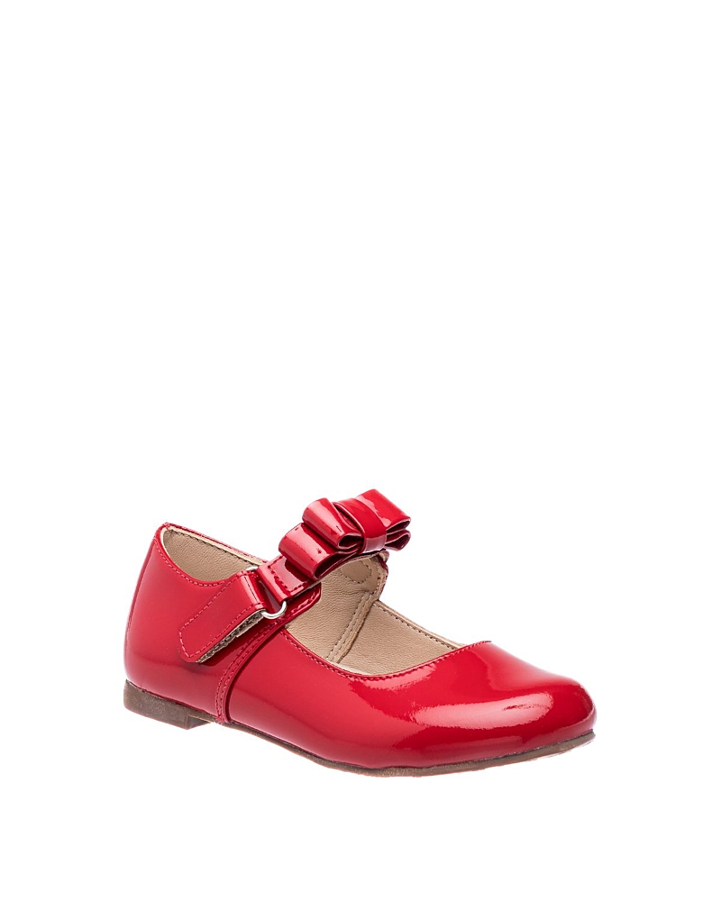 Elephantito Girl's Charlotte Patent Leather Mary Jane, Toddler/kids In Patent Red