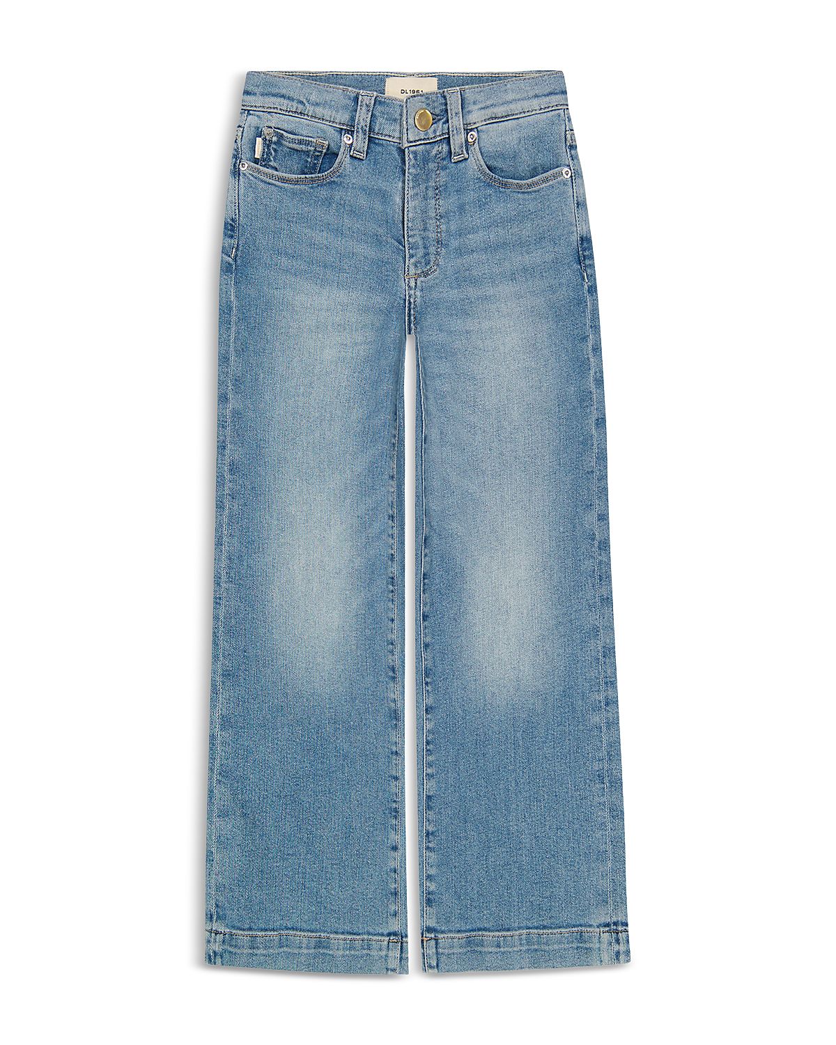 DL1961 Girls' Lily High Rise Wide Leg Jeans