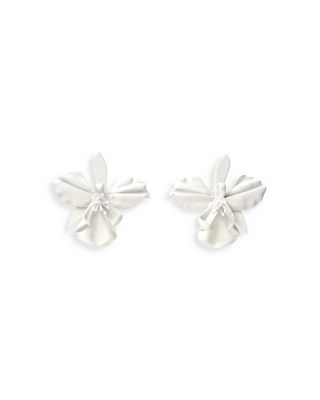 Cult Gaia - Mila White Flower Drop Earrings