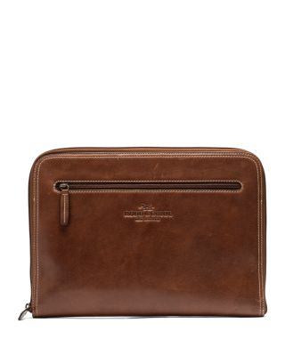 Picton Leather File Large Zipper Clutch