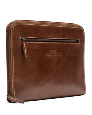 Picton Leather File Medium Zipper Clutch