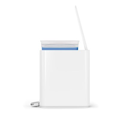 5 Liter Slim Bathroom Trash Can with Liner Pocket