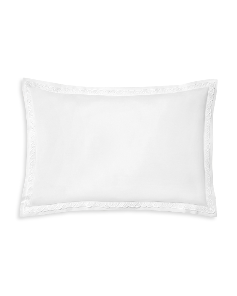 Pratesi Palazzo Standard Sham In White/white