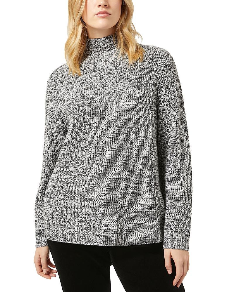 Marina Rinaldi Kastel Wool Blend Turtleneck Sweater In Gray