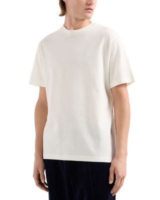 Emporio Armani - Allover Monochrome Jacquard Jersey Tee