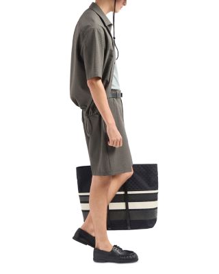 Cotton Jersey Textured Brick Jacquard Tee