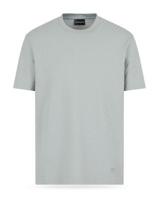 Cotton Jersey Textured Brick Jacquard Tee