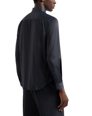 Four Way Stretch Printed Regular Fit Button Down Shirt