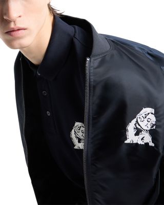 Mercerized Cotton Piquet Bulldog Embroidery Polo