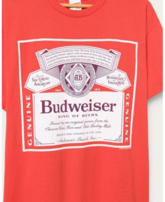Unisex Budweiser Label King of Beers Flea Market Tee
