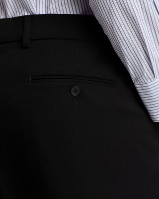 Stretch Wool Slim Fit Suit Pants