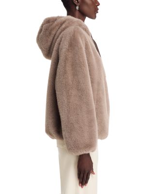 Faux Fur Hooded Jacket