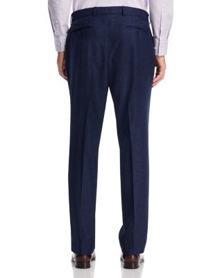 Melange Solid Slim Fit Suit Pants