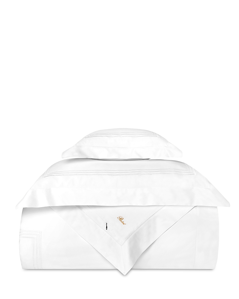 Pratesi Tre Righe Splendore Duvet Cover, Twin In White/white
