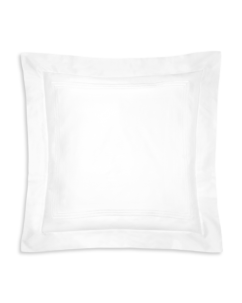 Pratesi Tre Righe Splendore Euro Sham In White/white