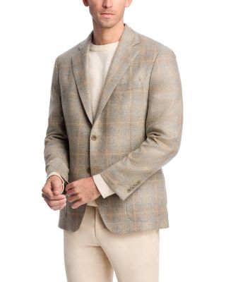 Vince - Cashmere Plaid Unstructured Slim Fit Sport Coat