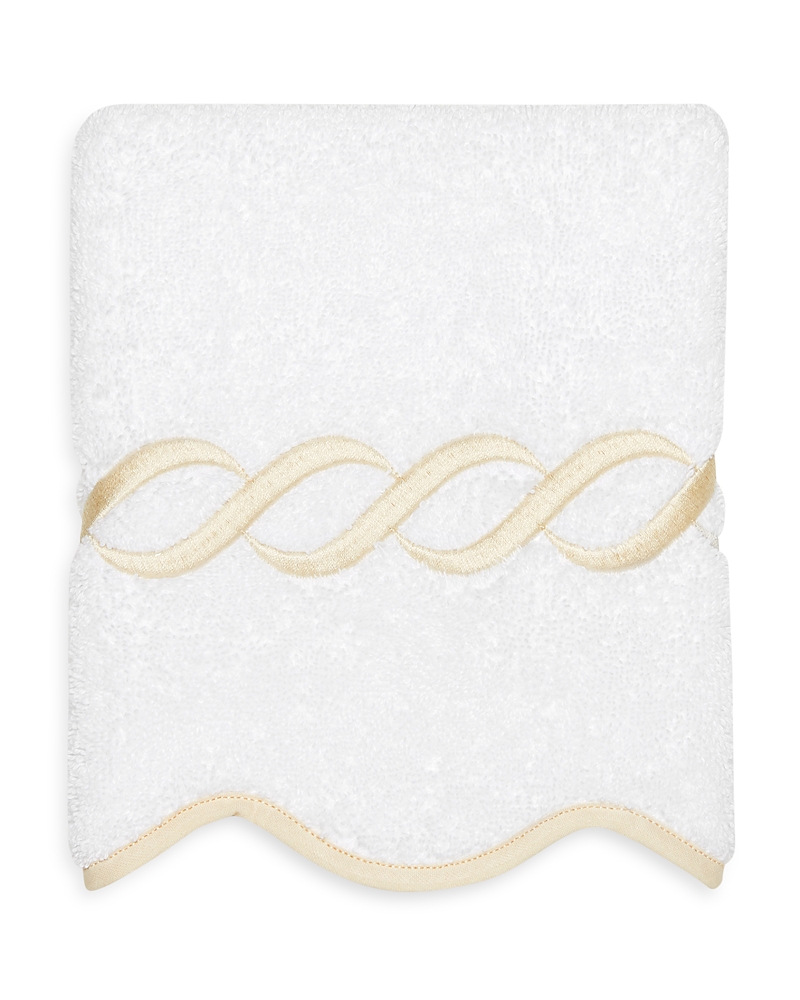 Pratesi Treccia Washcloth In White/beige