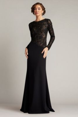 Shika Embroidered Crepe Gown