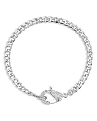 Pav&eacute; Clasp Curb Chain Bracelet - Exclusive