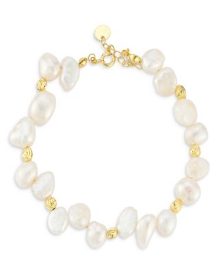 AQUA - Baroque Cultured Freshwater Pearl Flex Bracelet - Exclusive