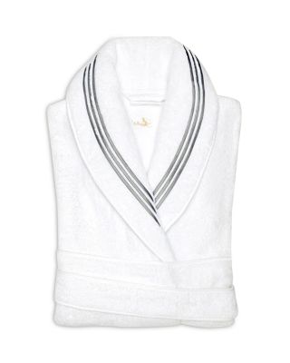 Pratesi Tre Righe Robe In White/charcoal