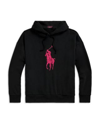 Polo Ralph Lauren Cotton Blend Big Pink Pony Hoodie