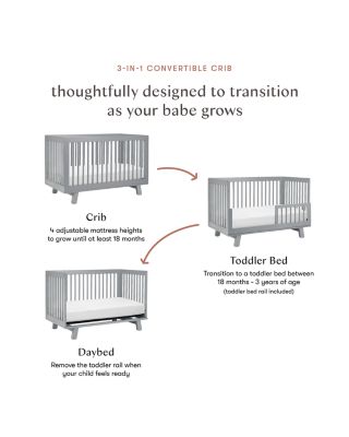 Hudson 3-in-1 Convertible Crib