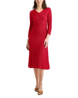 Misook Textured Knit Midi Dress
