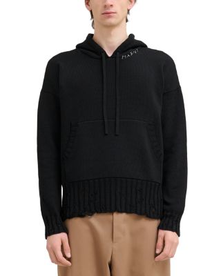 【関税込み】Marni ブラック Dishevelled Mending フーディ Marni Black Dishevelled Mending Hoodie In 00n99 Black | ModeSens