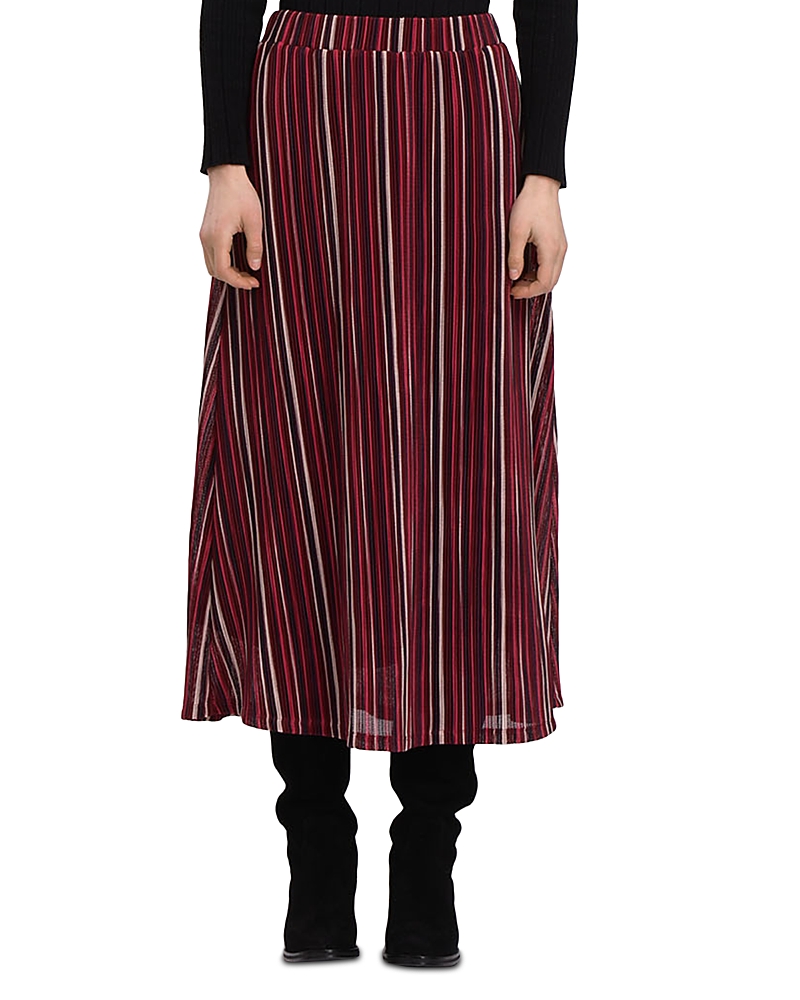La Fee Maraboutee Rabana Midi Skirt In Groseille