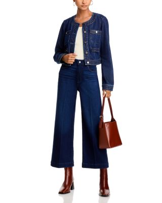 Anessa High Rise Cropped Wide Leg Jeans