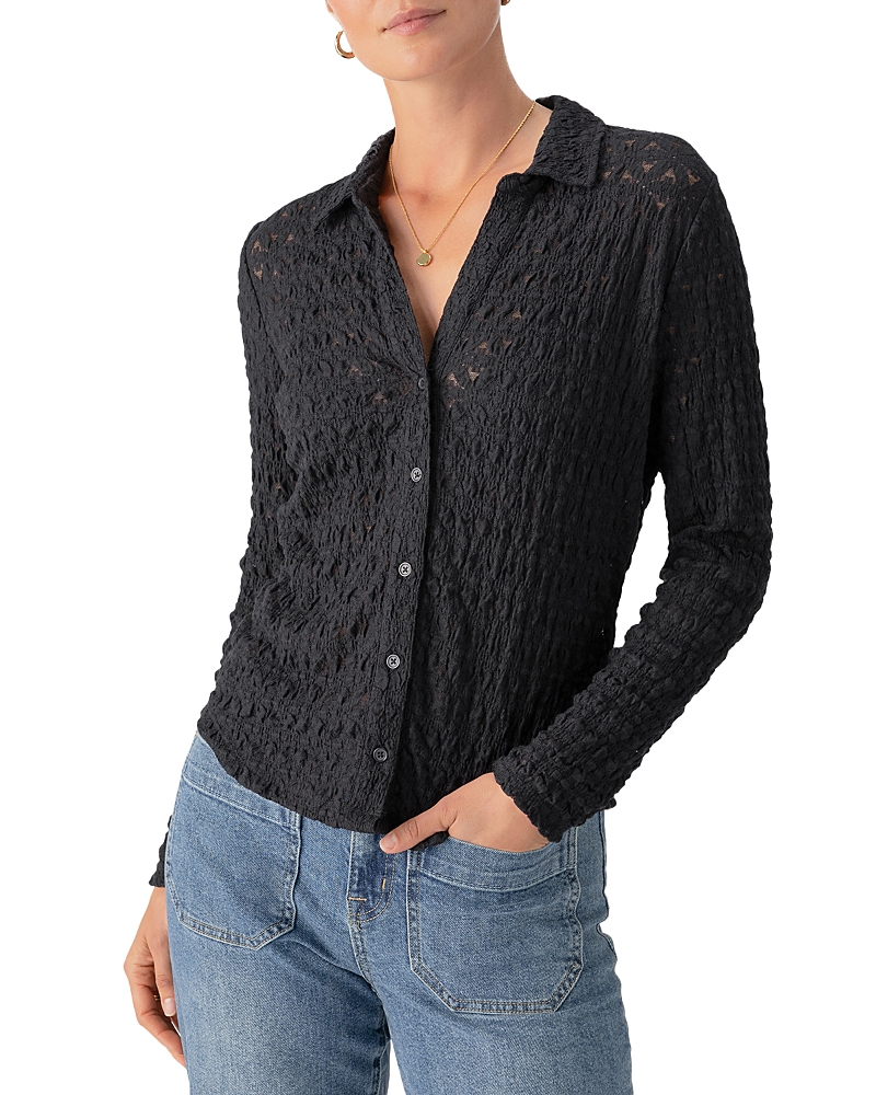 Sanctuary Textured Lace Shirt