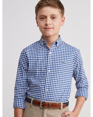 Boys' On-The-Go Brrr&deg; Gingham Button Down Shirt - Little Kid, Big Kid