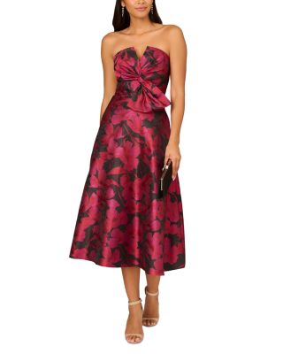 Floral Jacquard Midi Dress