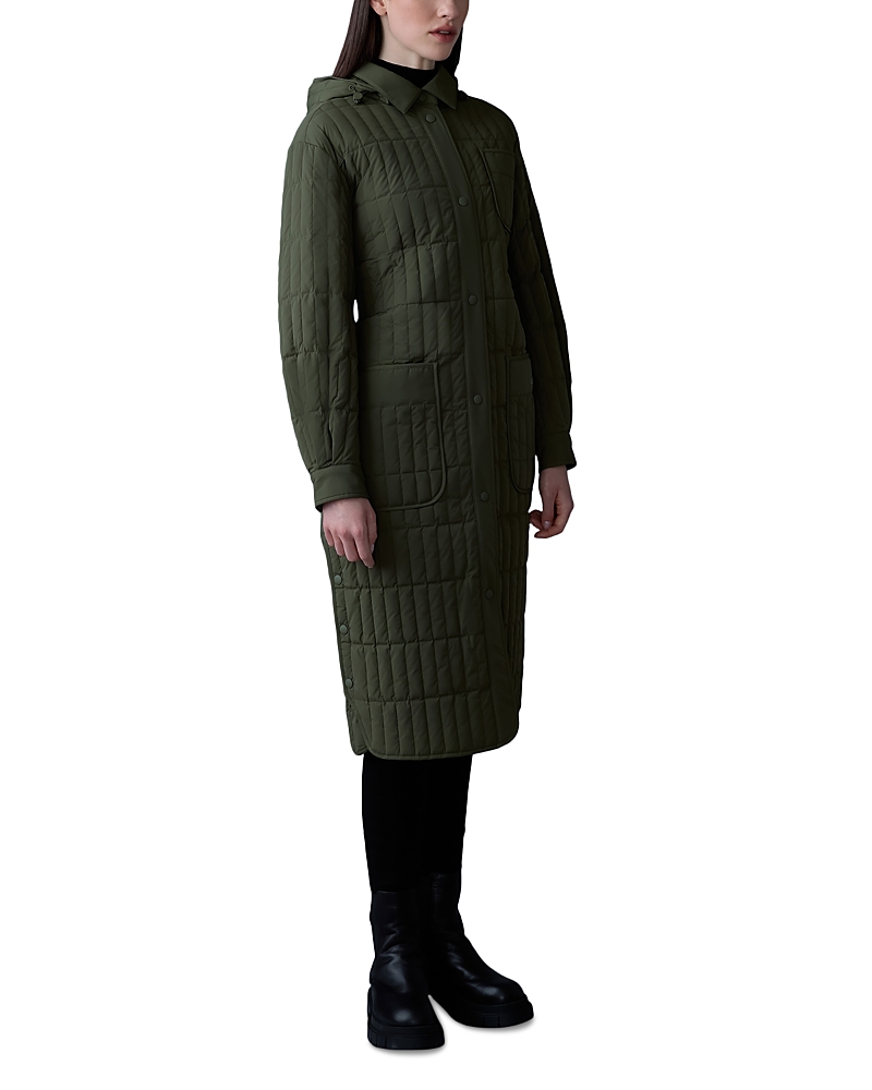 Mackage Tadoka Lightweight Water-resistant Vertical Quilted Coat In Light Military