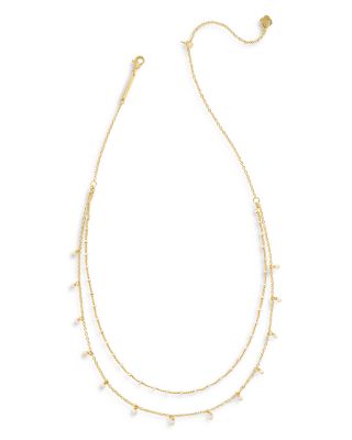 Kendra Scott Eve Cultured Freshwater Pearl Layered Necklace, 17