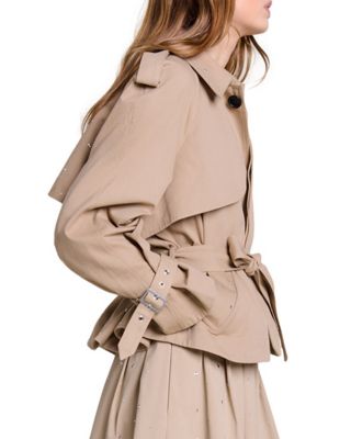 Short Water Repellant Trench Jacket