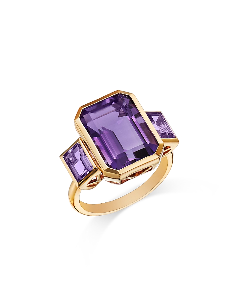 Bloomingdale's Fine Collection Amethyst & Pink Amethyst Emerald Cut Statement Ring