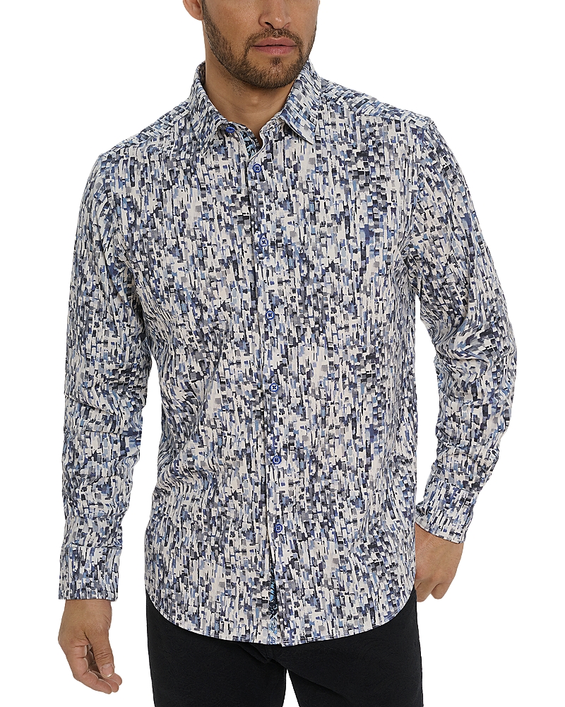 Robert Graham Fragment Long Sleeve Button Down Shirt In Blue