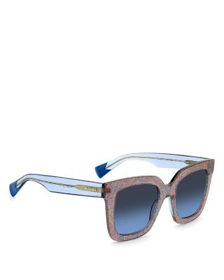 Fabric Eyewear Prescription Compatible Square Sunglasses, 52mm