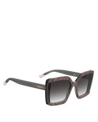 Fabric Eyewear Oversized Square Sunglasses, 62mm