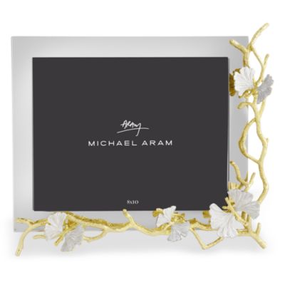 Butterfly Ginkgo Gold Reflective Frame, 8&amp;quot; x 10&amp;quot;